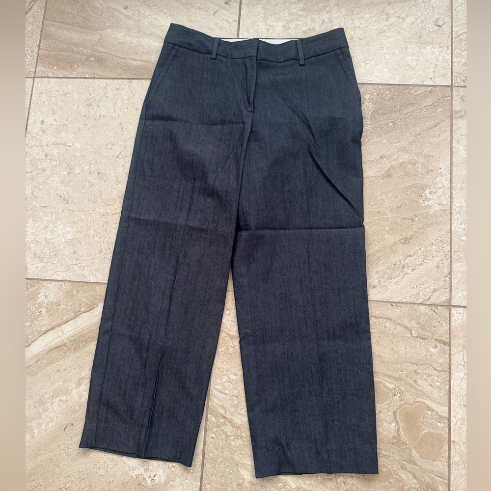 Talbots ankle denim crops NEW size 4 blue